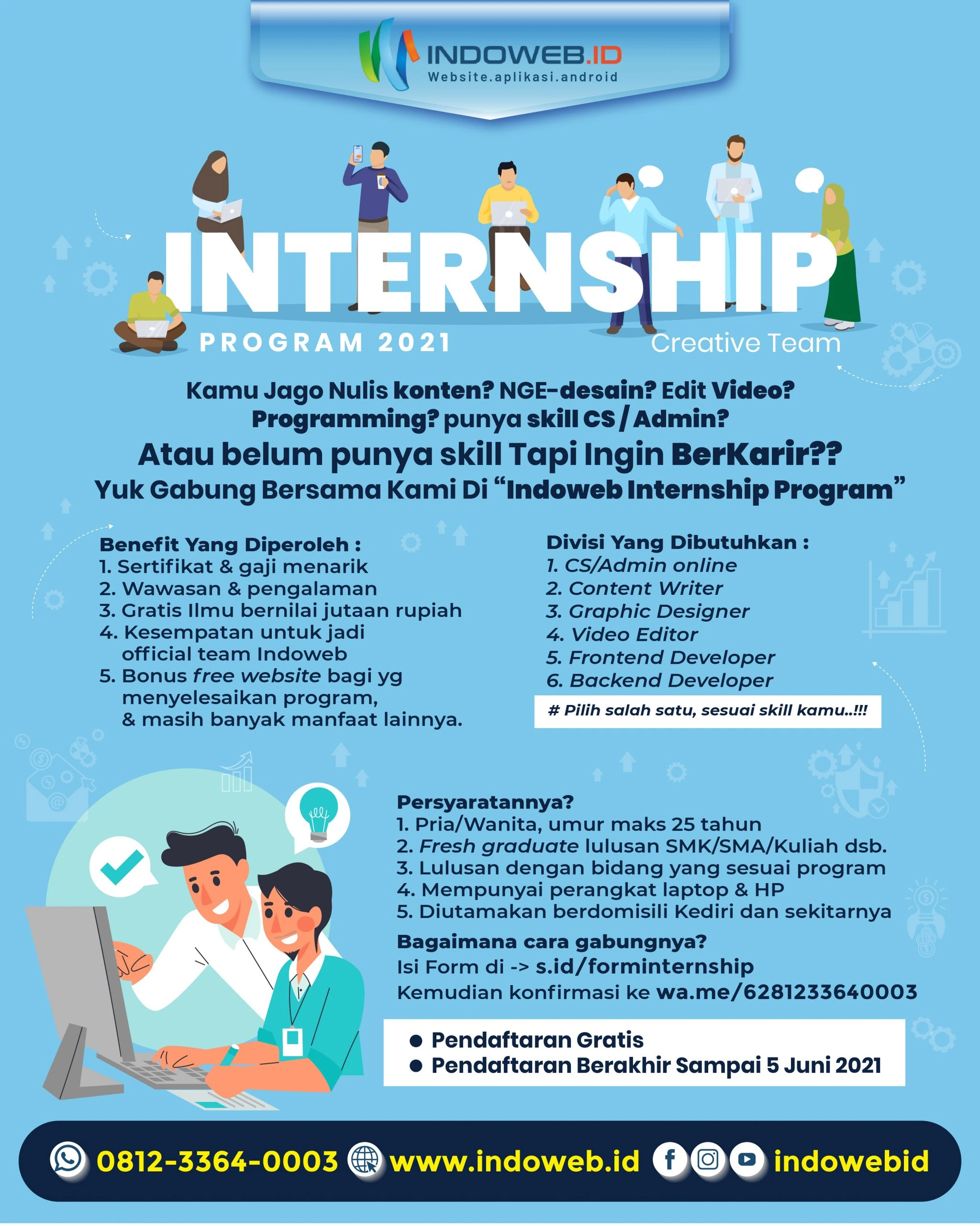 Internship kediri by indoweb 2021